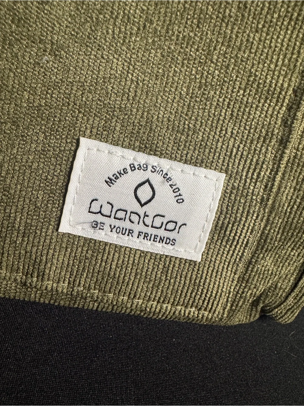 Olive Green Canvas Crossbody Bag